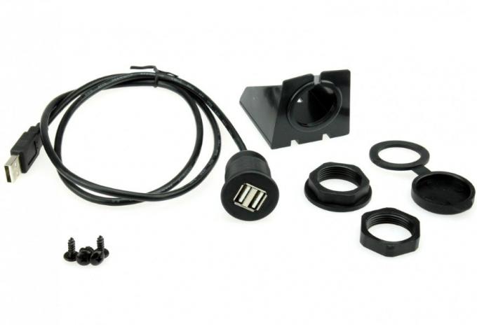 Voltage 24V USB Dash Mount Adapter Voor Voertuig, Fiets, Motorfiets 1