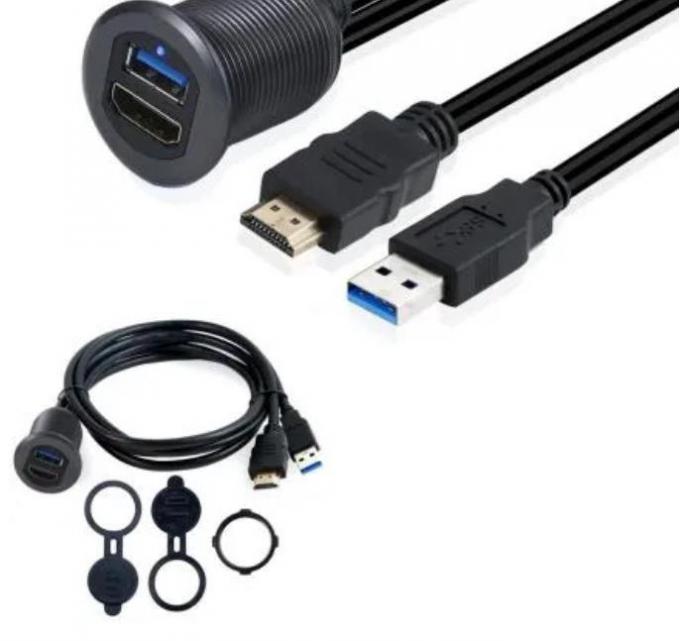 Voltage 24V USB Dash Mount Adapter Voor Voertuig, Fiets, Motorfiets 2