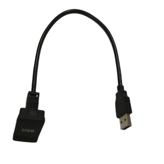 Vierkant paneel kabel draad harnesses Auto USB-kabel met anti-stof cover 0