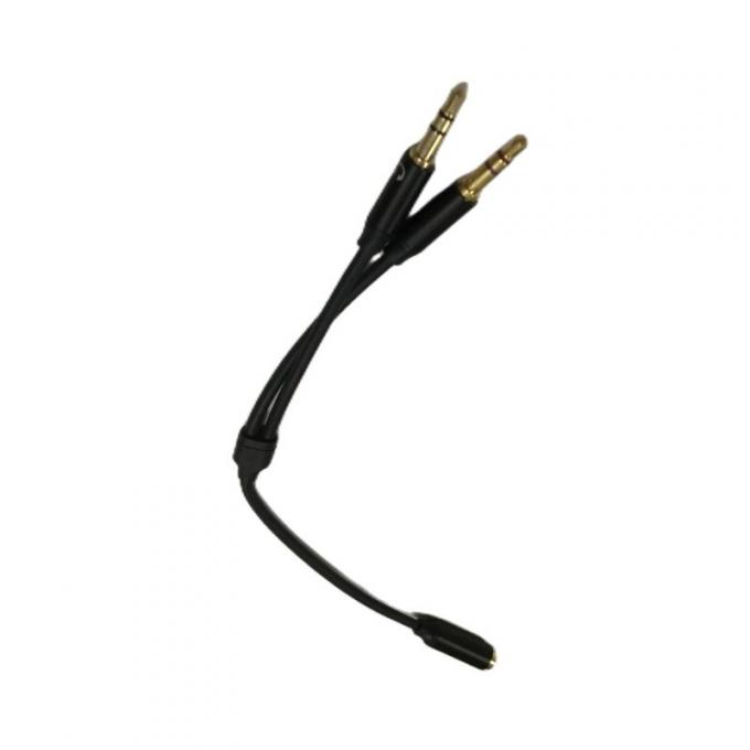 Y Splitter Kabel Draad Harnesses Audio Kabel Headset 3,5 mm 2 Man Mic Kabel 2