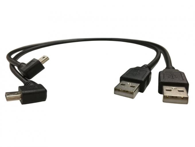 Kabel elektrische harnasdraad met 90 graden hoek Mini USB-poort 1