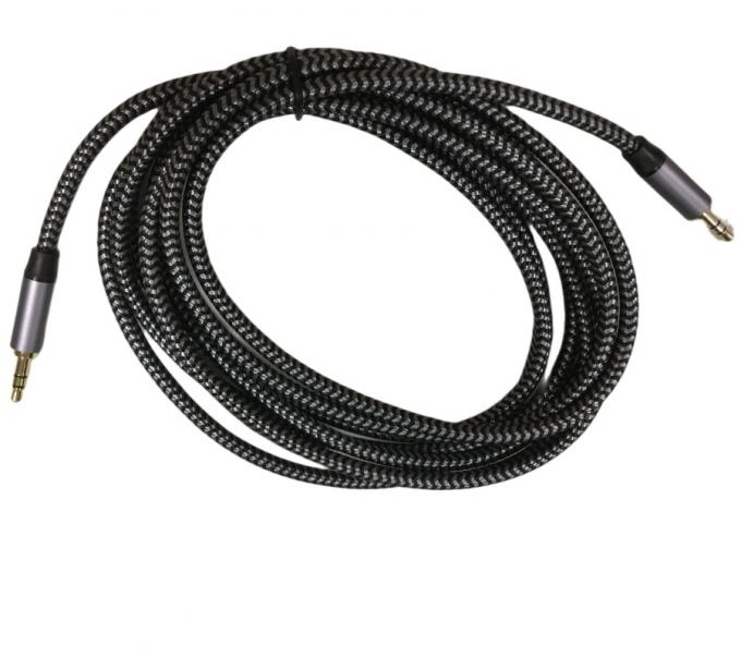 Professionele aangepaste draadband gevlochten Aux Heavy Duty Audio kabel 0