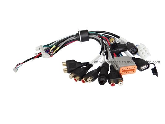 DC-interface EV-draadgordel Motorfiets Radio Gordel Adapter Kit