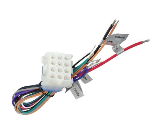 Gepersonaliseerd Plug 12 Pin Stereo Harness Nieuwe Energie Pigtail Waterdicht