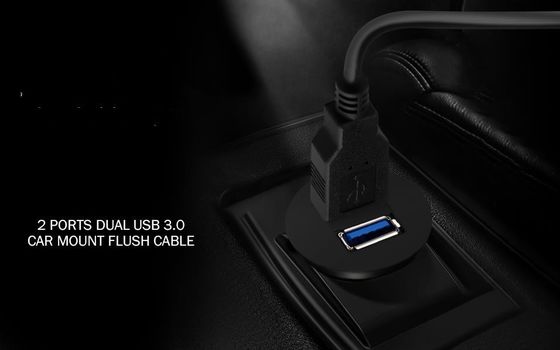 ODM Kabeldraad Harnesses Twee USB-verlengkabel Automotive Dash Mount