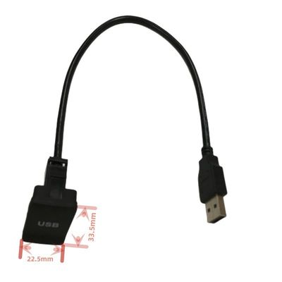 Vierkant paneel kabel draad harnesses Auto USB-kabel met anti-stof cover