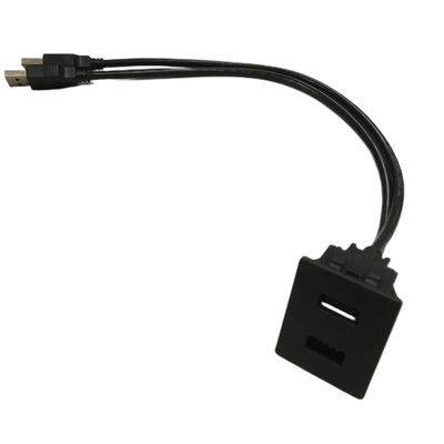 FCC Dual USB-kabel verlenging slot Mount Mitsubishi voor auto