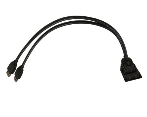 FCC Dual USB-kabel verlenging slot Mount Mitsubishi voor auto