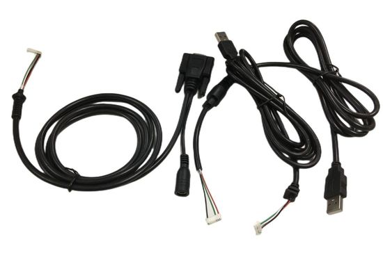 Ronde kabeldraad harnesses 2.54mm 4 pin naar DB9 Vrouwelijke RS232 naar HMI
