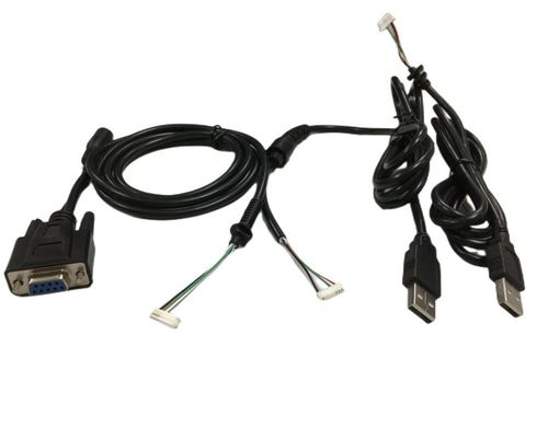 Ronde kabeldraad harnesses 2.54mm 4 pin naar DB9 Vrouwelijke RS232 naar HMI