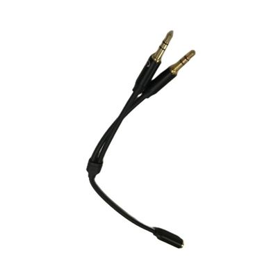 Y Splitter Kabel Draad Harnesses Audio Kabel Headset 3,5 mm 2 Man Mic Kabel