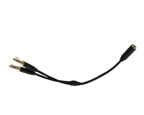 Y Splitter Kabel Draad Harnesses Audio Kabel Headset 3,5 mm 2 Man Mic Kabel