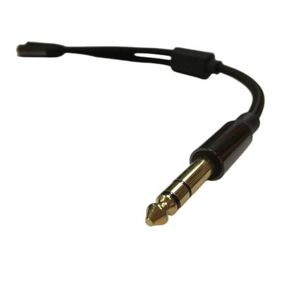 1 / 4 inch koptelefoon splitter kabel assemblage 2 vrouwelijke naar 1 mannelijke audio kabel
