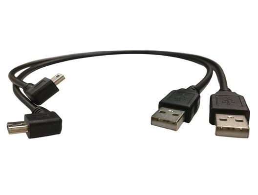 Kabel elektrische harnasdraad met 90 graden hoek Mini USB-poort