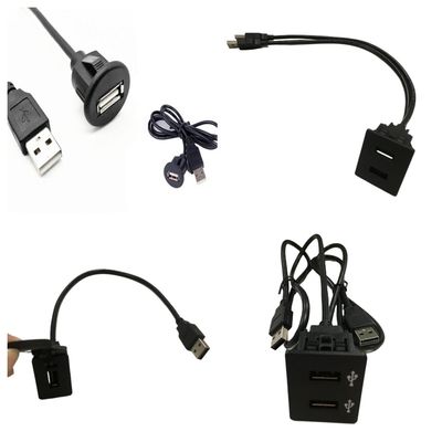 Car Dash Cable Wire Harnesses Single Dual Car Charger USB-aansluiting