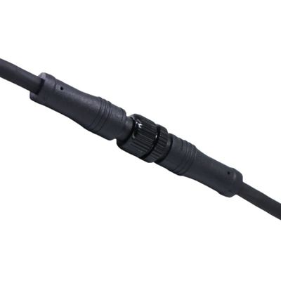 Mannelijke rechte M12-kabel voor LED-apparatuur / medisch apparaat OEM