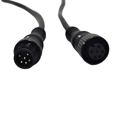 Mannelijke rechte M12-kabel voor LED-apparatuur / medisch apparaat OEM