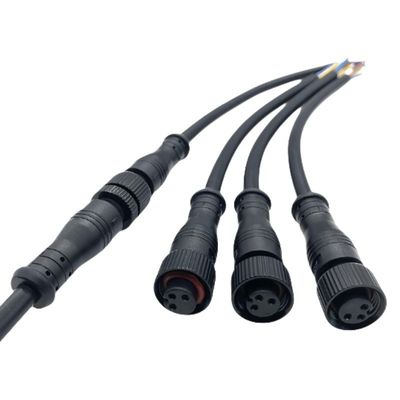 Op maat gemaakte M12 6 Core Man to Female Sensor Wire Harness Video Camera Extension Cable