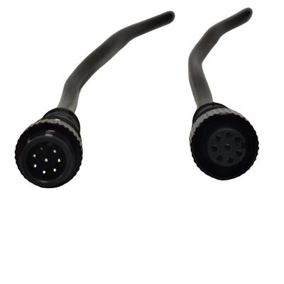 Op maat gemaakte M12 6 Core Man to Female Sensor Wire Harness Video Camera Extension Cable