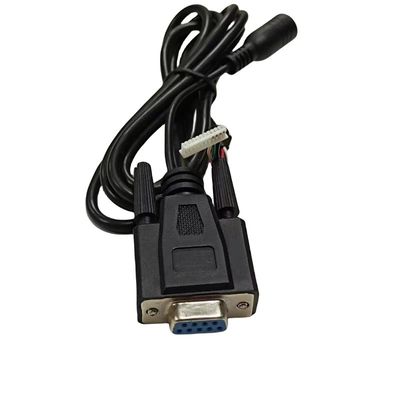 Aangepaste Dub-9 Pin Draad Harness met 4 Pin Printer Connector en AC Power Connector